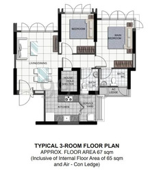 Blk 55 Teban View (Jurong East), HDB 3 Rooms #488139441